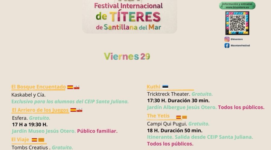 XIX Festival Internacional de Títeres Bisontere en Santillana del Mar 2026
