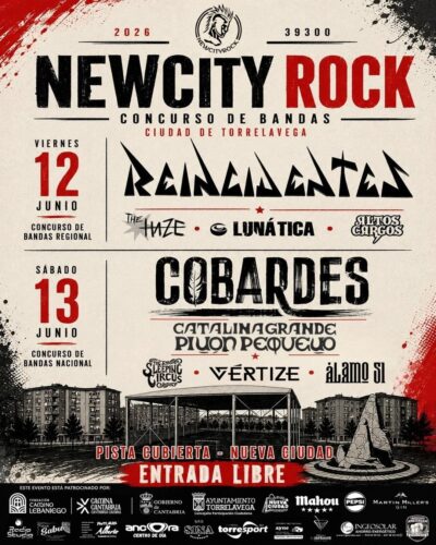 Newcityrock 2026 en Pista Cubierta de Nueva Ciudad, Torrelavega