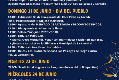 Fiestas de San Juan Bautista en La Cavada, Riotuerto 2026