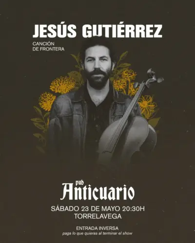Jesús Gutiérrez en directo en Pub Anticuario