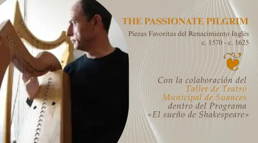 Concierto de arpa renacentista con Javier Sáinz en Suances