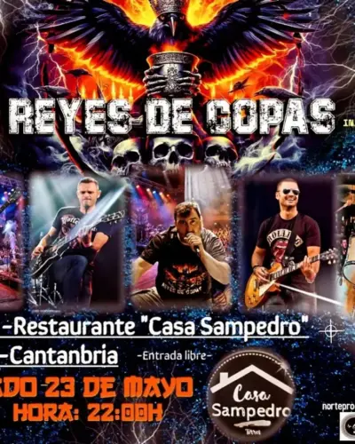 Reyes de Copas en directo en Bolera Restaurante Casa Sampedro