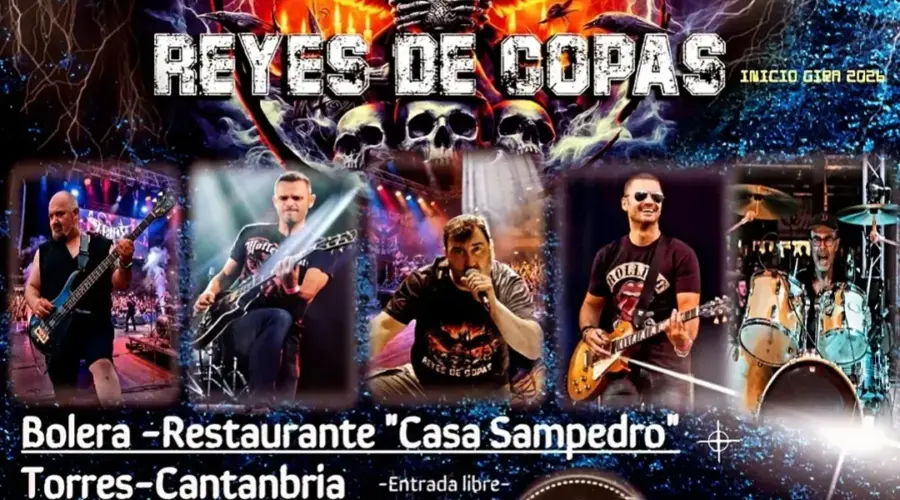 Reyes de Copas en directo en Bolera Restaurante Casa Sampedro