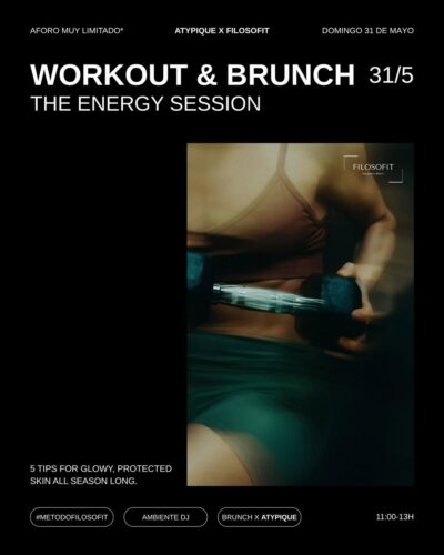 Workout  & Brunch The Energy Session en Atypique, 31 mayo