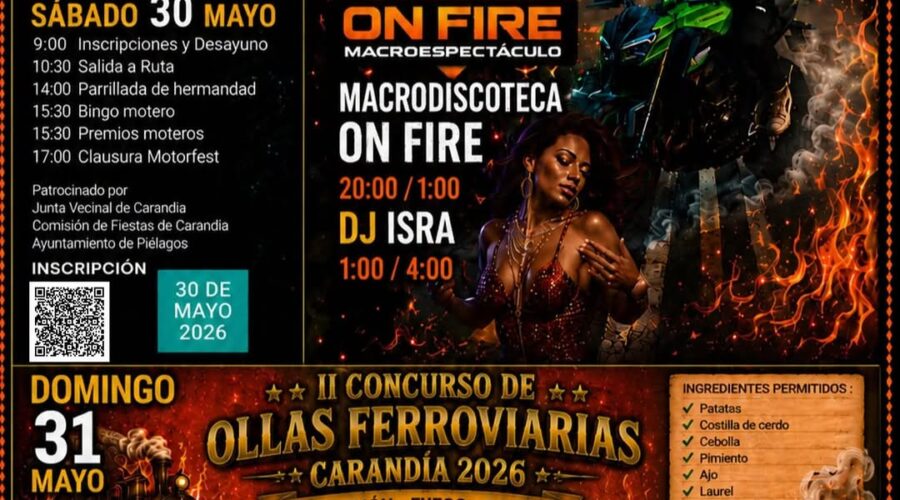 II Concentración Motorfest y Ollas Ferroviarias en Carandía 2026