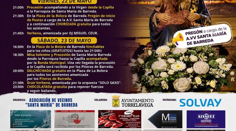 Fiestas de Santa María Barreda 2026 en Torrelavega