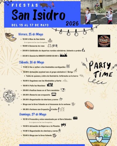 Fiestas de San Isidro en Cerdigo, Castro-Urdiales 2026