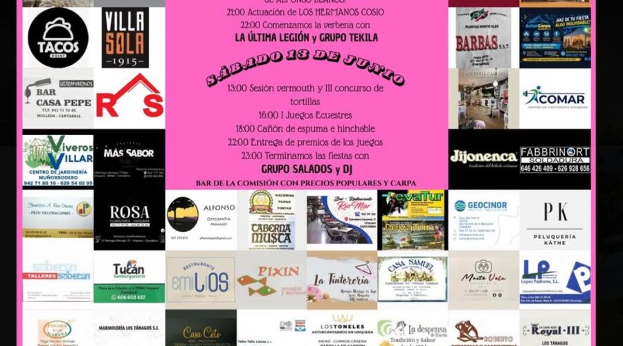 Fiestas del Sagrado Corazón de Jesús 2026 en Molleda