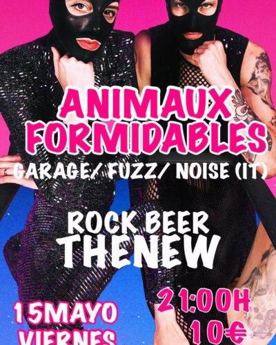 Animaux Formidables y Dogg en directo en Rock Beer Thenew