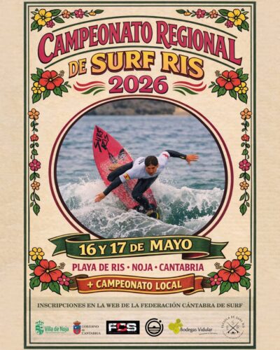 Campeonato Regional de Surf Ris 2026 en Playa de Ris, Noja