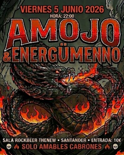 Concierto de Amojo, Energümenno y Rage en Sala Rockbeer TheNew