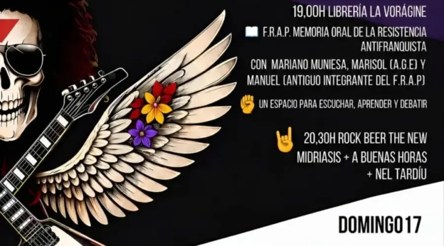 Nel Tardíu, Midriasis y A Buenas Horas en Rock Beer The New