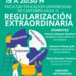 Información y asesoramiento sobre la regularización extraordinaria 2026 en Aula 1, Facultad de Educación