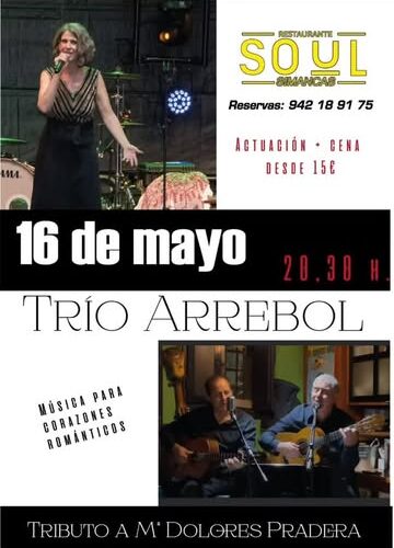 Trío Arrebol en directo en Restaurante Soul Simancas