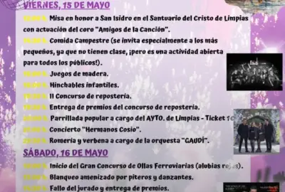 Fiestas de San Isidro 2026 en Limpias, Cantabria