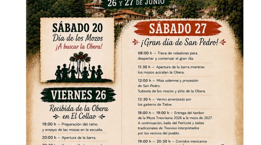 Fiestas de San Pedro 2026 en Tresviso, Cantabria
