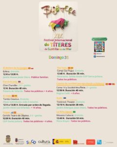 XIX Festival Internacional de Títeres Bisontere en Santillana del Mar 2026
