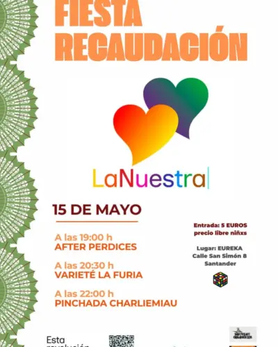 Fiesta de recaudación LaNuestra en Eureka, Santander