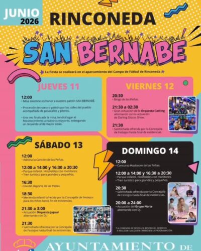 Fiestas de San Bernabé 2026 en Polanco, Rinconeda