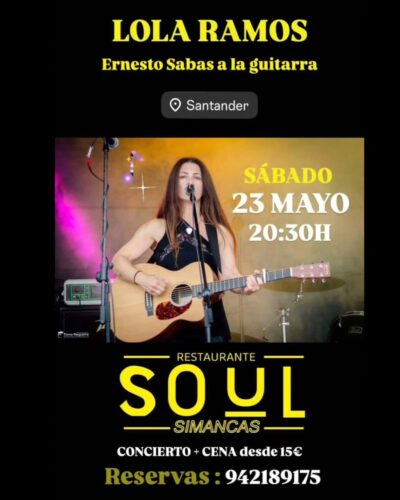 Lola Ramos y Ernesto Sabas en directo en Soul Simancas