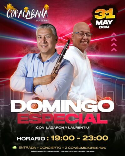 Lazarón y Laurentiu en directo en Copacabana Sala de Baile