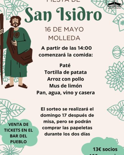 Fiesta de San Isidro en Bar del Pueblo, Molleda