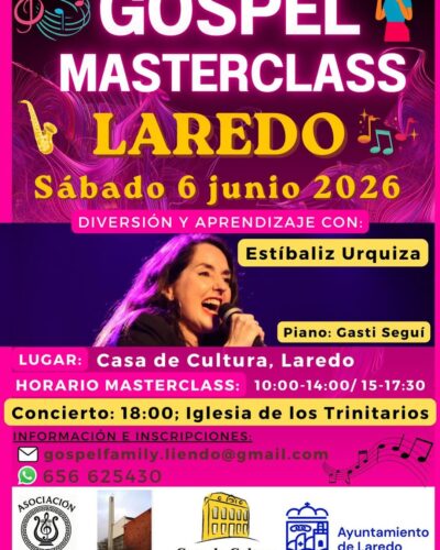Masterclass de Góspel con Estíbaliz Urquiza en Laredo