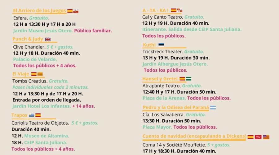 XIX Festival Internacional de Títeres Bisontere en Santillana del Mar 2026