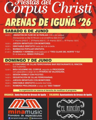 Fiestas del Corpus en Arenas de Iguña con Trío Clave del Norte