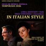 «In italian style»: Ciclo de Música Antigua MAS+
