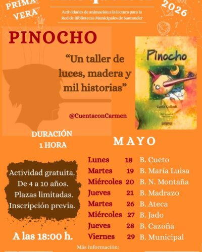 Taller infantil Pinocho: luces, madera e historias en Santander