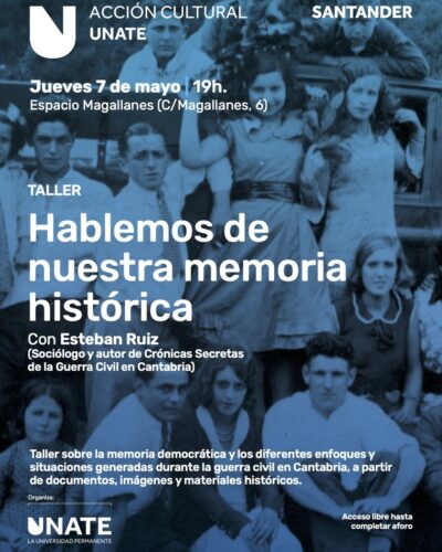 Taller de Memoria Histórica con Esteban Ruiz en Santander