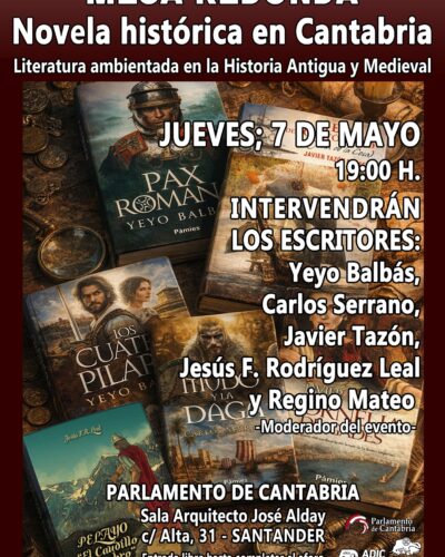 Novela histórica en Cantabria: Mesa redonda en el Parlamento