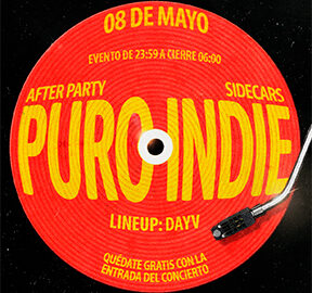 Concierto After Party Puro Indie en Sala Kaya