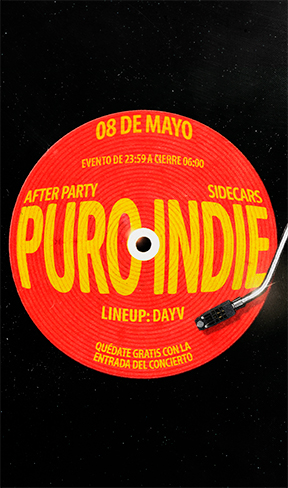 Concierto After Party Puro Indie en Sala Kaya