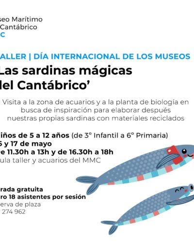 Taller infantil Las sardinas mágicas del Cantábrico
