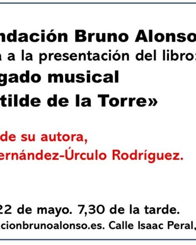 Presentación libro legado musical Matilde de la Torre en Santander