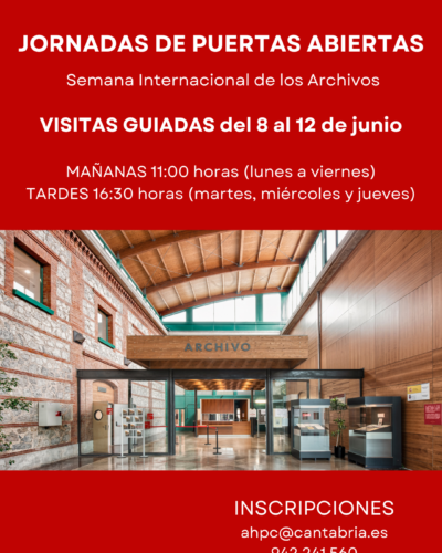 Jornadas de puertas abiertas al Archivo Histórico de Cantabria