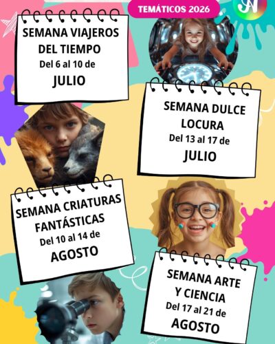CAMPUS ARTÍSTICOS DE VERANO TEMÁTICOS EN ARTYM