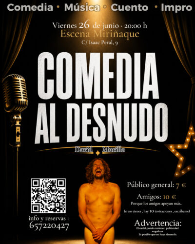 Comedia al Desnudo: David Murillo en Santander