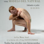 Sesión de dibujo con modelo del natural