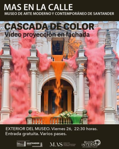 Cascada de color: proyecciones en la fachada del MAS