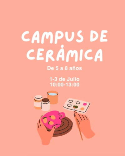 Campus infantil de cerámica en Santander: taller de julio