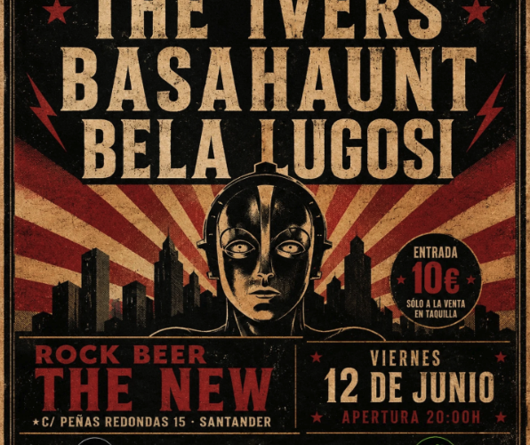 Bela Lugosi, Basahaunt y The Ivers en Rock Beer the New