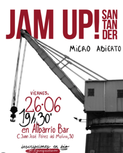 Jam Up! Micro abierto: escenario para artistas en Santander