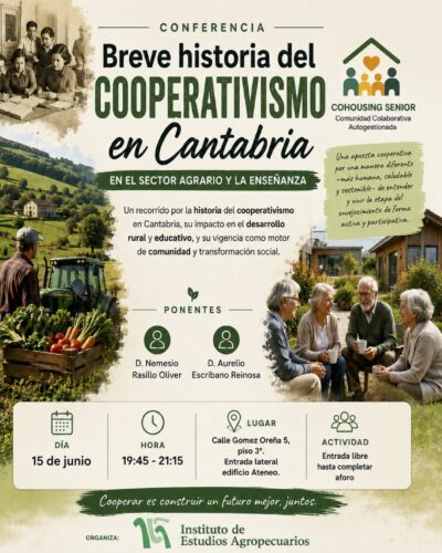 Conferencia: Historia del cooperativismo agrario y cohousing senior en Cantabria