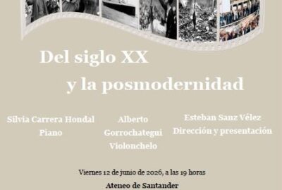 Concierto Europa siglo XX a posmodernidad en Santander