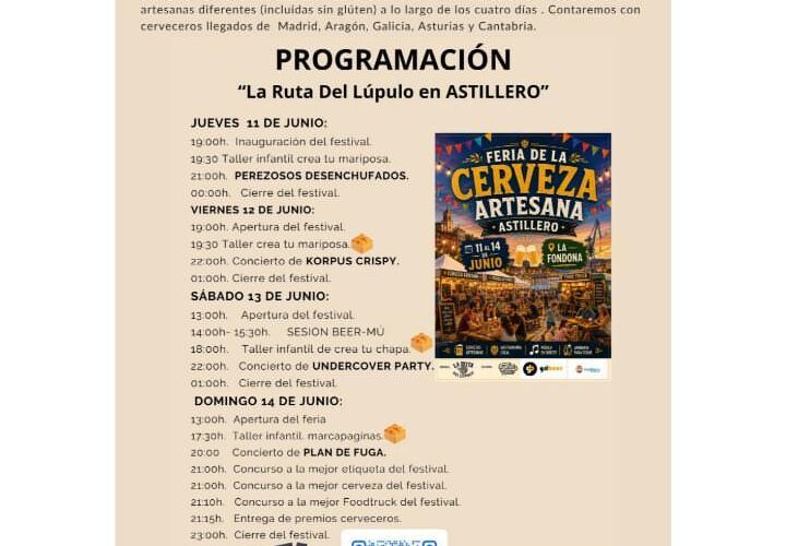 Feria de la Cerveza Artesana Astillero en La Fondona 2026