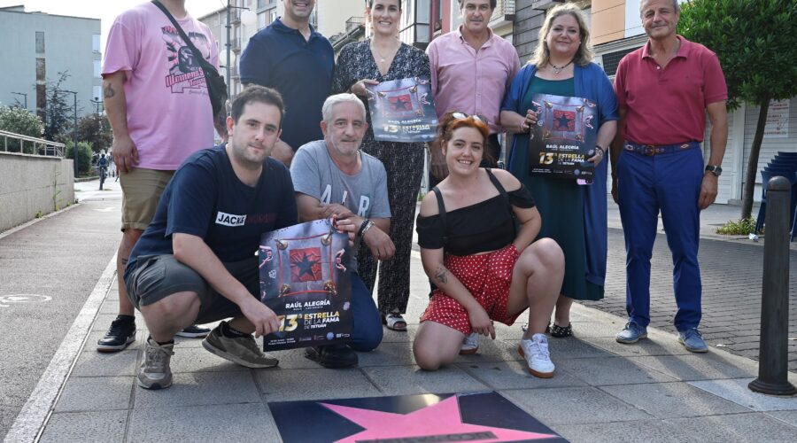 Estrella en honor a Raúl Alegría en el Paseo de la Fama de Tetuán