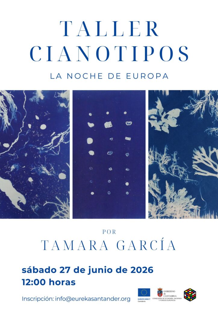 Taller de cianotipos con Tamara García en Eureka
